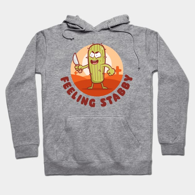 Feeling stabby cactus (on light colors) Hoodie by Messy Nessie